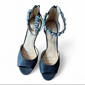 Y2K Style Embellished Sparkly High Heels by American Glamour for Badgley Mischka